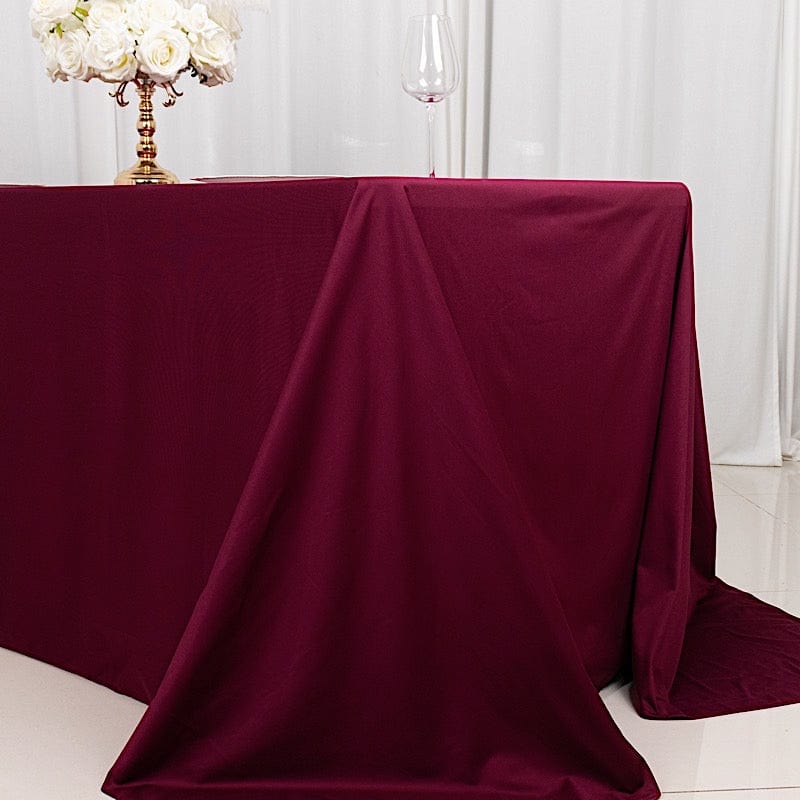 90" x 132" Scuba Polyester Rectangular Tablecloth