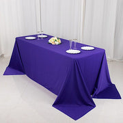 90" x 132" Scuba Polyester Rectangular Tablecloth