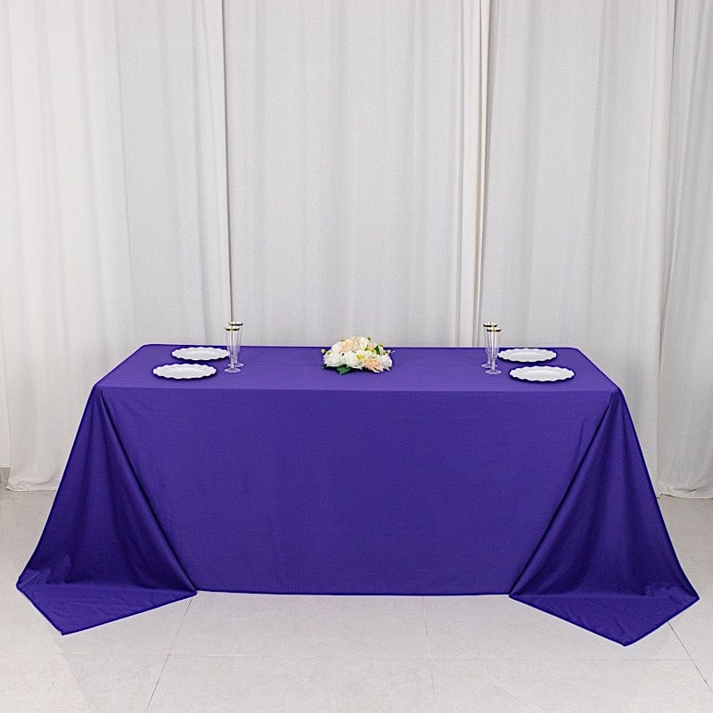90" x 132" Scuba Polyester Rectangular Tablecloth