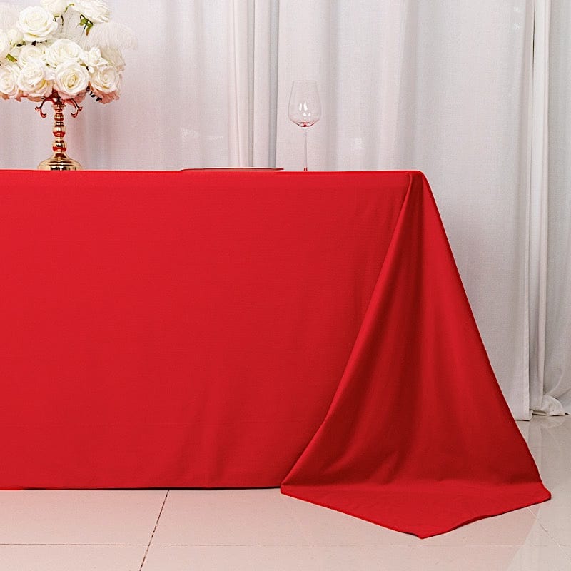 90" x 132" Scuba Polyester Rectangular Tablecloth