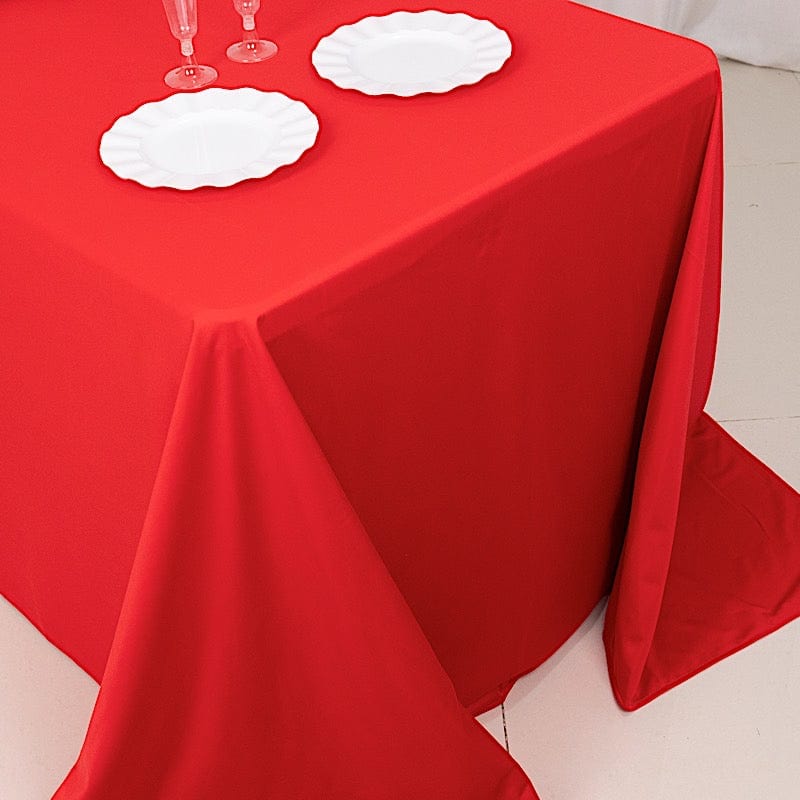 90" x 132" Scuba Polyester Rectangular Tablecloth