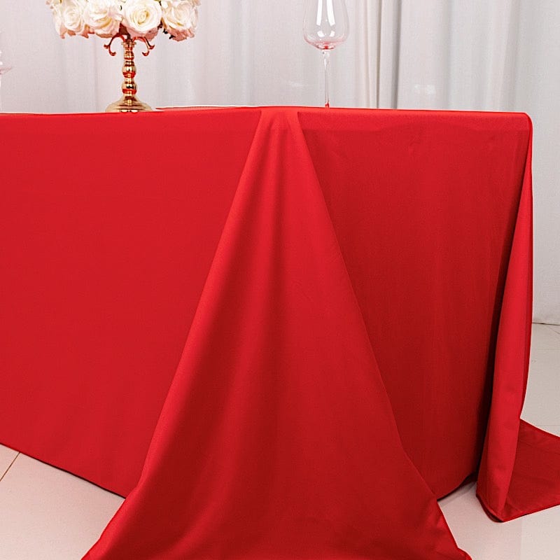 90" x 132" Scuba Polyester Rectangular Tablecloth