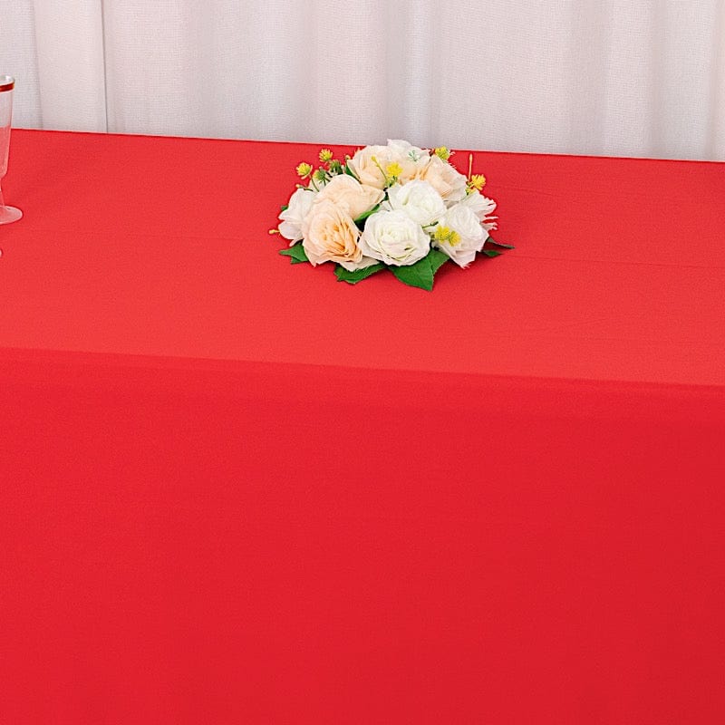 90" x 132" Scuba Polyester Rectangular Tablecloth
