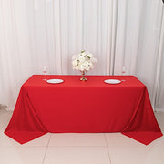 90" x 132" Scuba Polyester Rectangular Tablecloth