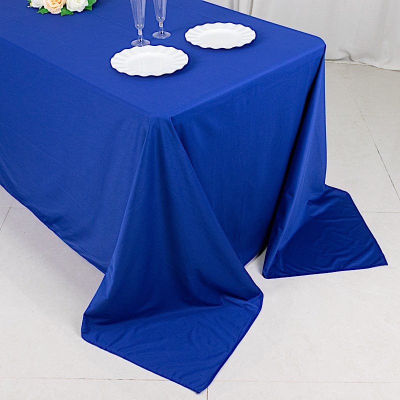 90" x 132" Scuba Polyester Rectangular Tablecloth