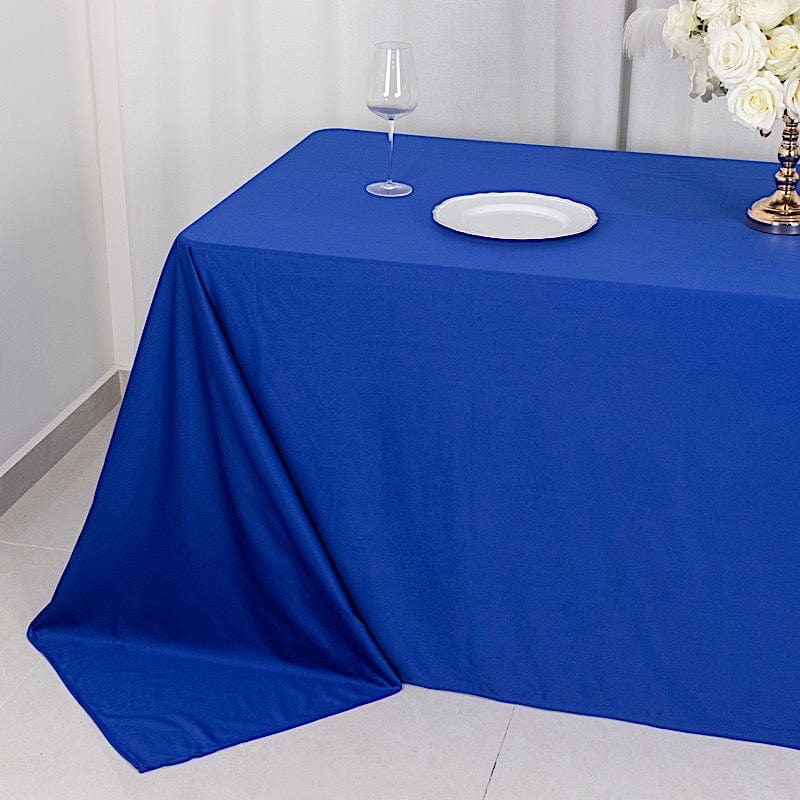 90" x 132" Scuba Polyester Rectangular Tablecloth