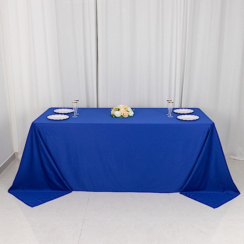 90" x 132" Scuba Polyester Rectangular Tablecloth