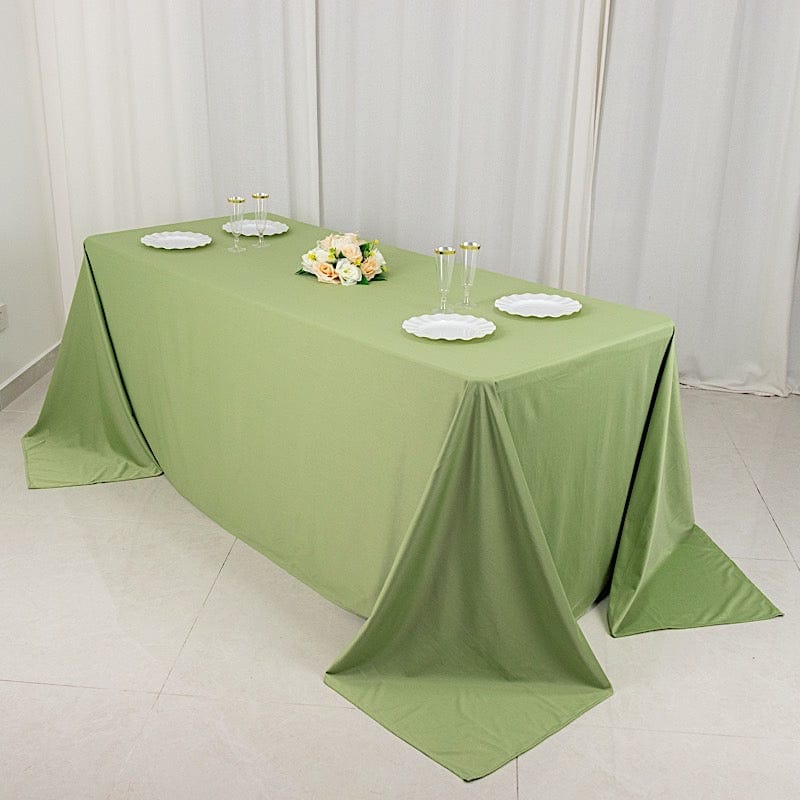 90" x 132" Scuba Polyester Rectangular Tablecloth
