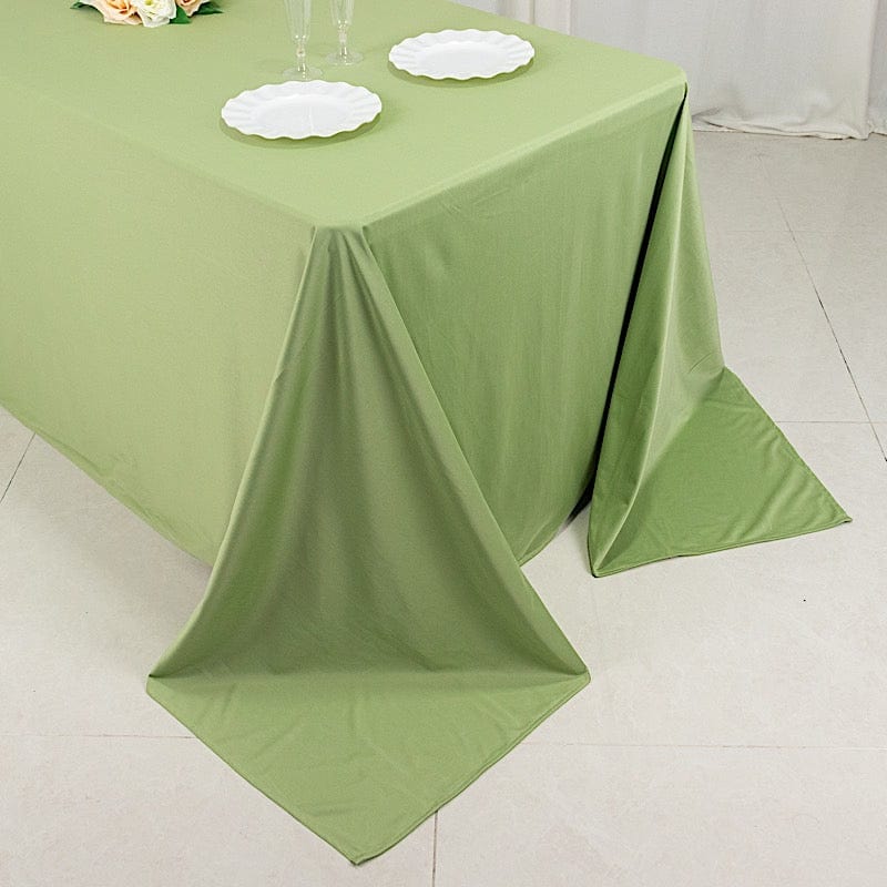 90" x 132" Scuba Polyester Rectangular Tablecloth