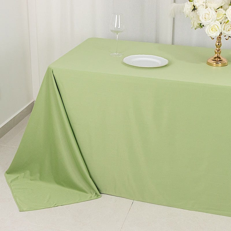 90" x 132" Scuba Polyester Rectangular Tablecloth