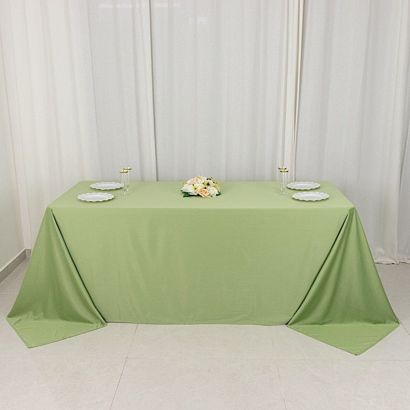 90" x 132" Scuba Polyester Rectangular Tablecloth