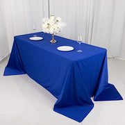 90" x 132" Scuba Polyester Rectangular Tablecloth