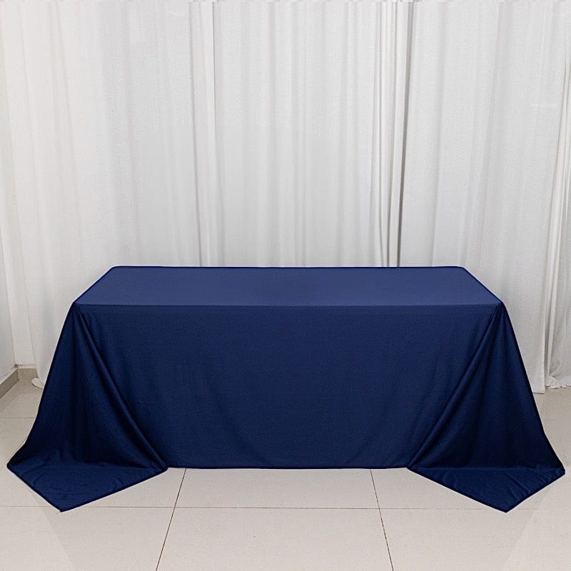 90" x 132" Scuba Polyester Rectangular Tablecloth