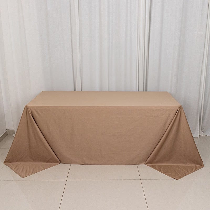 90" x 132" Scuba Polyester Rectangular Tablecloth
