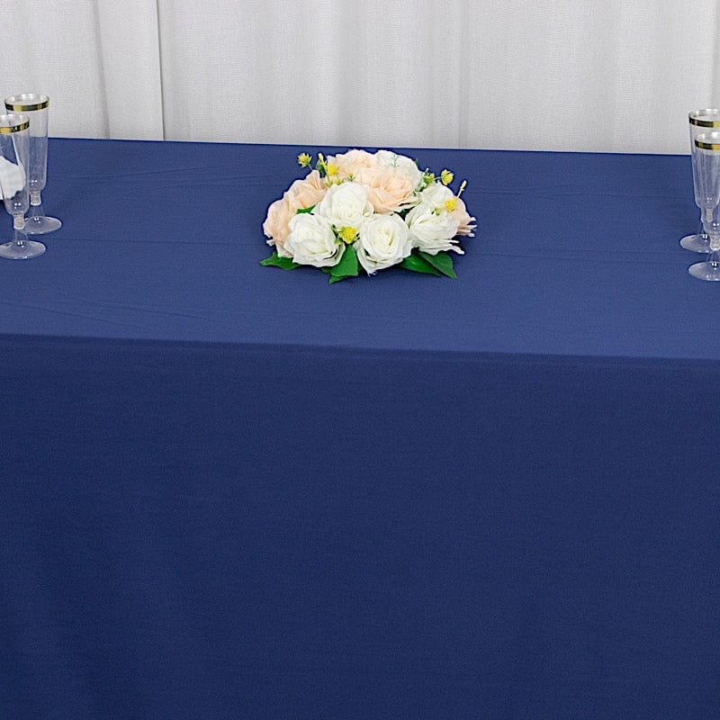 90" x 132" Scuba Polyester Rectangular Tablecloth