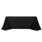 90" x 132" Scuba Polyester Rectangular Tablecloth TAB_SCUBA_90132_BLK