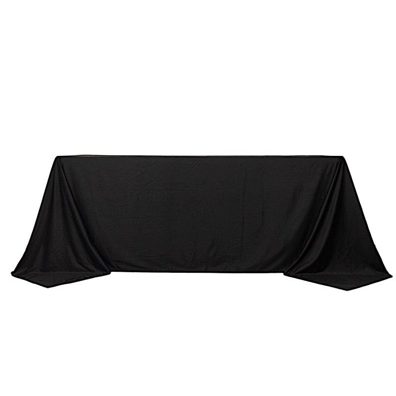 90" x 132" Scuba Polyester Rectangular Tablecloth TAB_SCUBA_90132_BLK