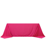 90" x 132" Scuba Polyester Rectangular Tablecloth TAB_SCUBA_90132_FUSH