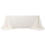 90" x 132" Scuba Polyester Rectangular Tablecloth TAB_SCUBA_90132_IVR