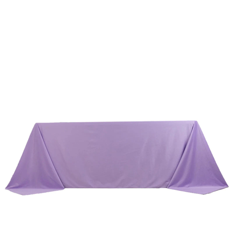 90" x 132" Scuba Polyester Rectangular Tablecloth TAB_SCUBA_90132_LAV