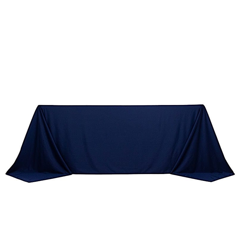 90" x 132" Scuba Polyester Rectangular Tablecloth TAB_SCUBA_90132_NAVY