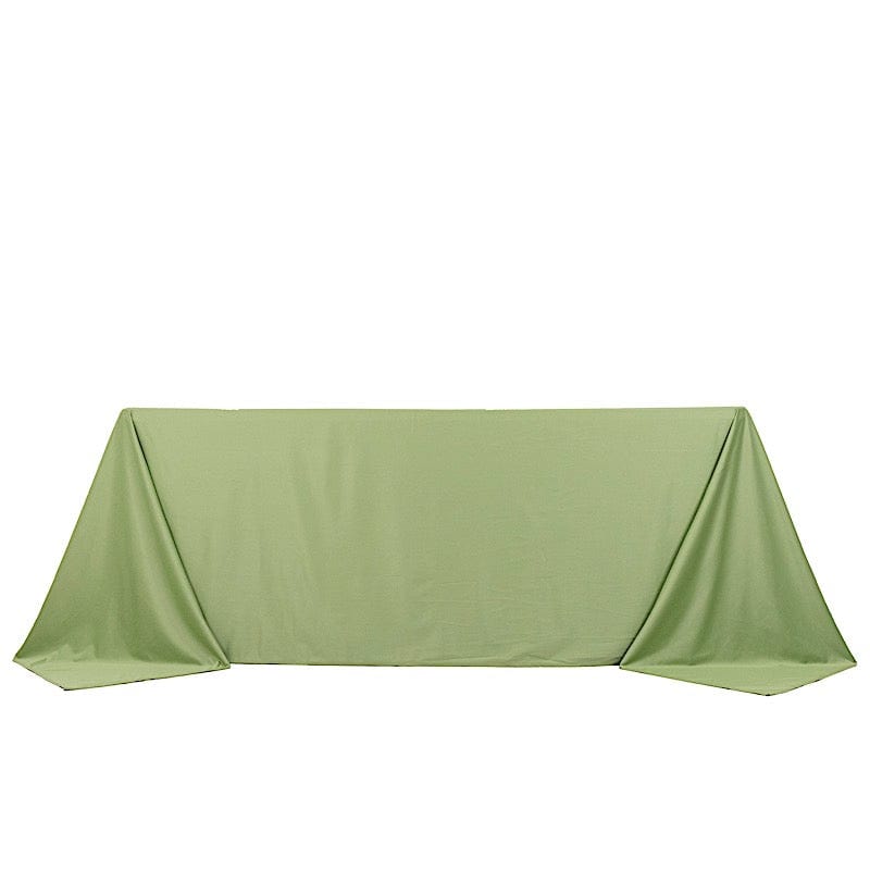 90" x 132" Scuba Polyester Rectangular Tablecloth TAB_SCUBA_90132_SAGE