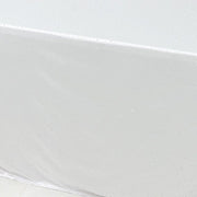 90" x 132" Scuba Polyester Rectangular Tablecloth with Rhinestone Accents TAB_SCUBA_90132_DIA_WHT