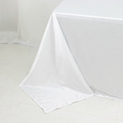 90" x 132" Scuba Polyester Rectangular Tablecloth with Rhinestone Accents TAB_SCUBA_90132_DIA_WHT