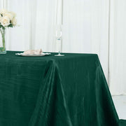 90" x 156" Accordion Metallic Crinkled Taffeta Rectangular Tablecloth