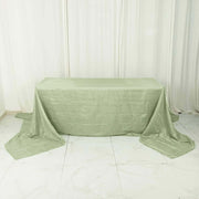 90" x 156" Accordion Metallic Crinkled Taffeta Rectangular Tablecloth