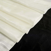 90" x 156" Accordion Metallic Crinkled Taffeta Rectangular Tablecloth