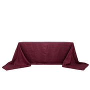 90" x 156" Accordion Metallic Crinkled Taffeta Rectangular Tablecloth TAB_ACRNK_90156_BURG