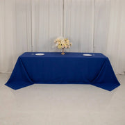 90" x 156" Cotton Blend Rectangular Tablecloth for Weddings and Events