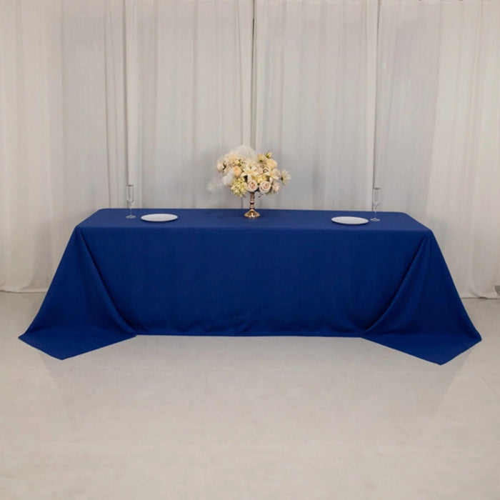 90" x 156" Cotton Blend Rectangular Tablecloth for Weddings and Events