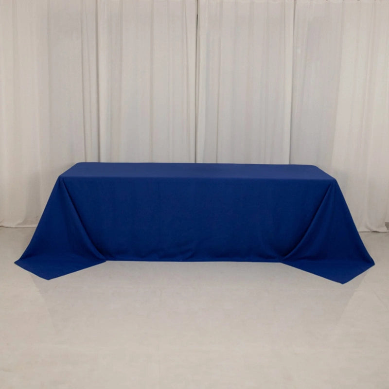 90" x 156" Cotton Blend Rectangular Tablecloth for Weddings and Events
