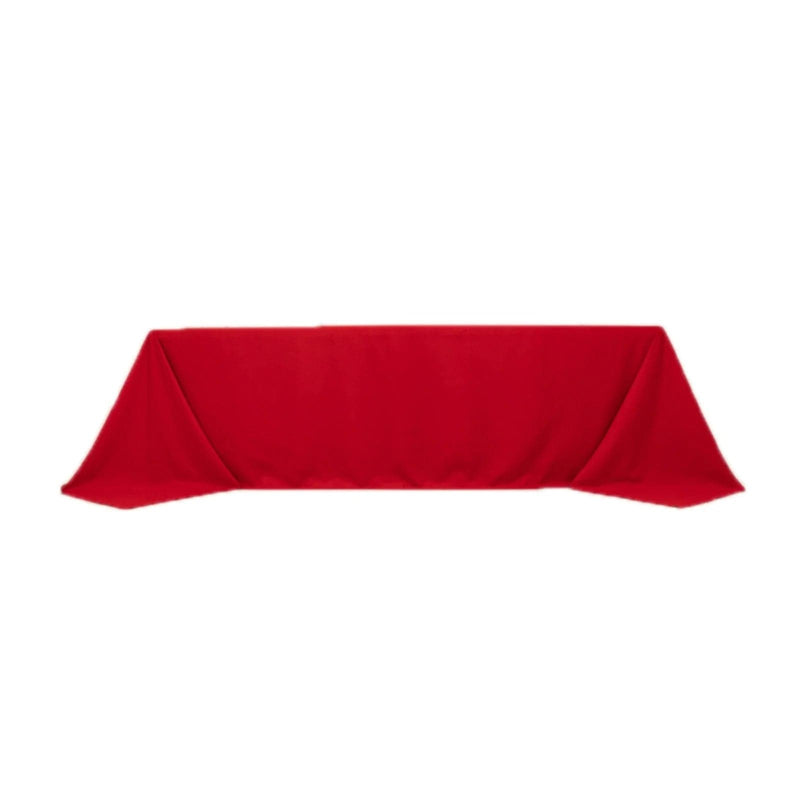 90" x 156" Cotton Blend Rectangular Tablecloth for Weddings and Events