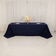 90" x 156" Cotton Blend Rectangular Tablecloth for Weddings and Events