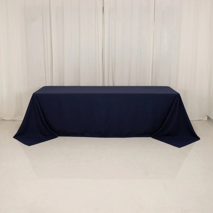 90" x 156" Cotton Blend Rectangular Tablecloth for Weddings and Events