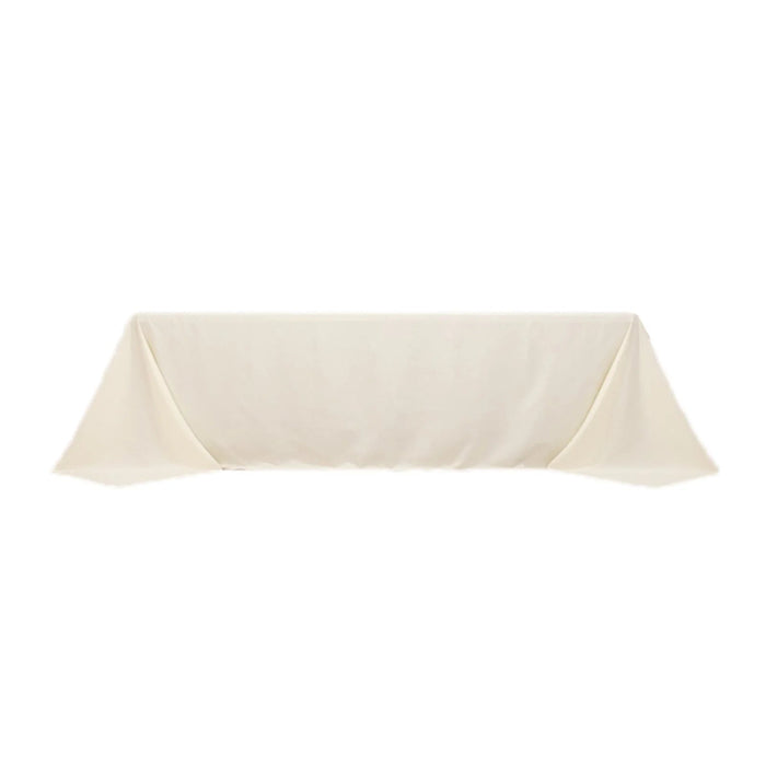 90" x 156" Cotton Blend Rectangular Tablecloth for Weddings and Events