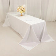 90" x 156" Cotton Blend Rectangular Tablecloth for Weddings and Events