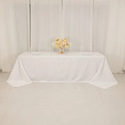 90" x 156" Cotton Blend Rectangular Tablecloth for Weddings and Events