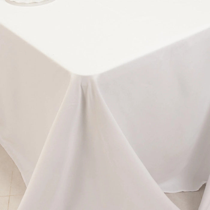 90" x 156" Cotton Blend Rectangular Tablecloth for Weddings and Events