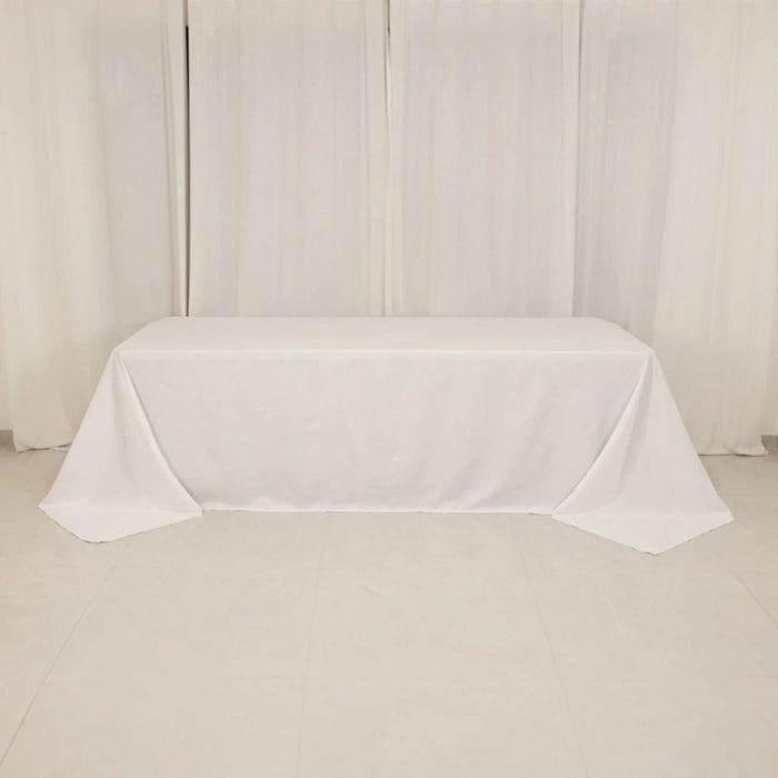 90" x 156" Cotton Blend Rectangular Tablecloth for Weddings and Events