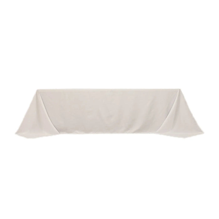90" x 156" Cotton Blend Rectangular Tablecloth for Weddings and Events