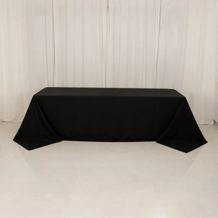 90" x 156" Cotton Blend Rectangular Tablecloth for Weddings and Events
