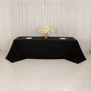 90" x 156" Cotton Blend Rectangular Tablecloth for Weddings and Events