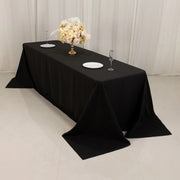 90" x 156" Cotton Blend Rectangular Tablecloth for Weddings and Events