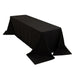 90" x 156" Cotton Blend Rectangular Tablecloth for Weddings and Events TAB_COT01_90156_BLK
