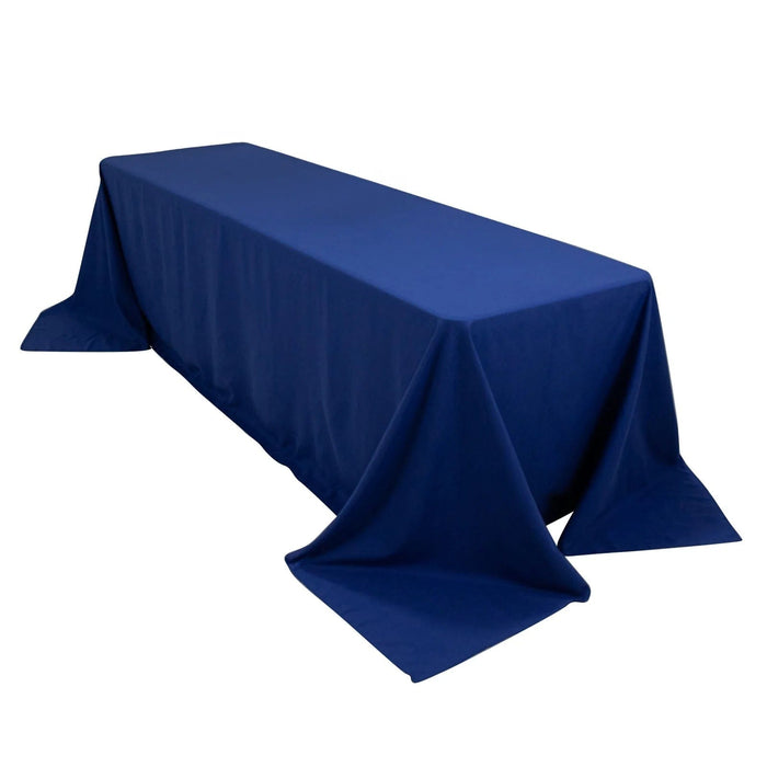 90" x 156" Cotton Blend Rectangular Tablecloth for Weddings and Events TAB_COT01_90156_ROY