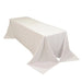 90" x 156" Cotton Blend Rectangular Tablecloth for Weddings and Events TAB_COT01_90156_WHT